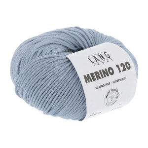 Lang Yarns Lang Yarns Merino 120 50 gram Zilvergrijs 123