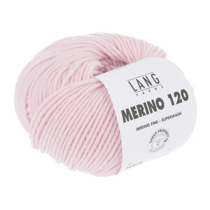 Lang Yarns Lang Yarns Merino 120 50 gram Lichtroze 119