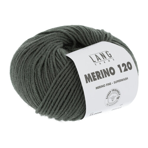 Lang Yarns Lang Yarns Merino 120 50 gram Olijf 098