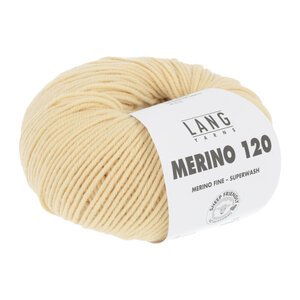 Lang Yarns Lang Yarns Merino 120 50 gram Lichtgeel 049 Lang Yarns Lang Yarns Merino 120 50 gram Lichtgeel 049
