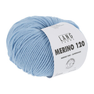 Lang Yarns Lang Yarns Merino 120 50 gram Lichtblauw nr 20