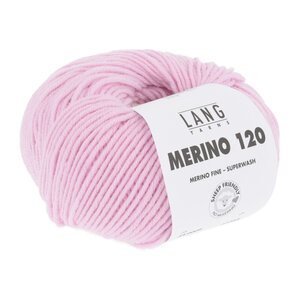 Lang Yarns Lang Yarns Merino 120 50 gram Roze nr 009
