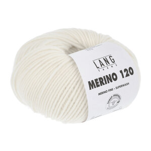 Lang Yarns Lang Yarns Merino 120 50 gram 002 Off White