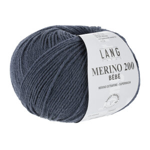 Lang Yarns Lang Yarns Merino Bebe 200 nr 434 Blauw
