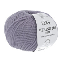 Lang Yarns Merino 200 Bebe 407 Lila Paars