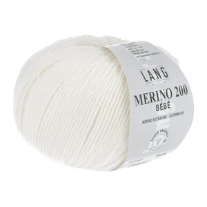 Lang Yarns Lang Yarns Merino Bebe 200 nr 301 Wit