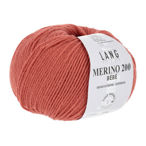 Lang Yarns Lang Yarns Merino Bebe 200 nr 429 Oranje Rood