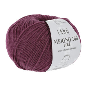 Lang Yarns Lang Yarns Merino 200 Bebe nr 366 Rood Paars