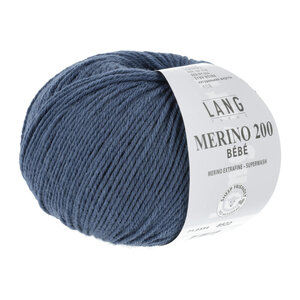 Lang Yarns Lang Yarns Merino 200 nr 334 Blauw Jeans