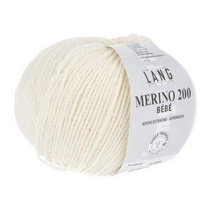 Lang Yarns Lang Yarns Merino 200 Bebe nr 302 Roomwit
