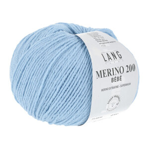 Lang Yarns Lang Yarns Merino 200 Bebe nr 372 Midden Blauw