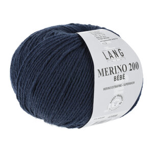 Lang Yarns Lang Yarns Merino 200 Bebe 325 Marine Blauw