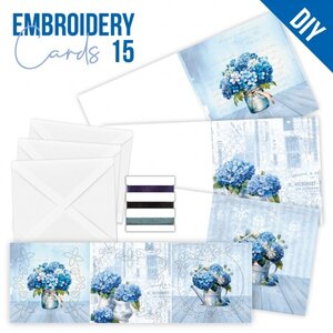 Hobbydots Stitch and Do Cards 15 Berries Beauties Blue Meadow