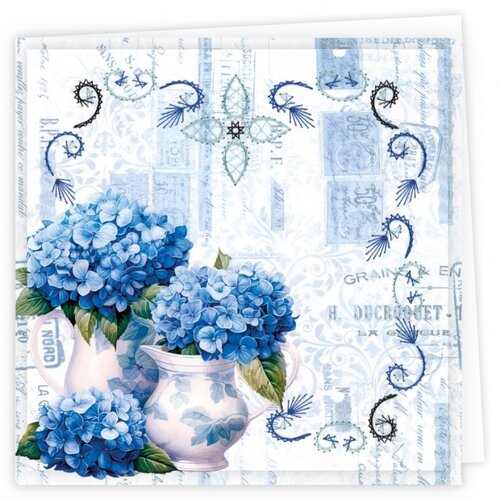 Hobbydots Stitch and Do Cards 15 Berries Beauties Blue Meadow