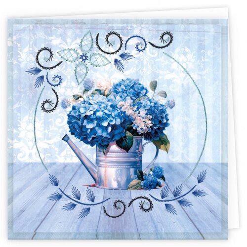 Hobbydots Stitch and Do Cards 15 Berries Beauties Blue Meadow