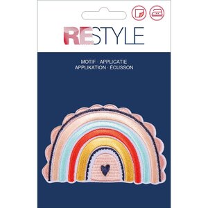 Restyle Applicatie Regenboog met hart 83 x 53.5 mm