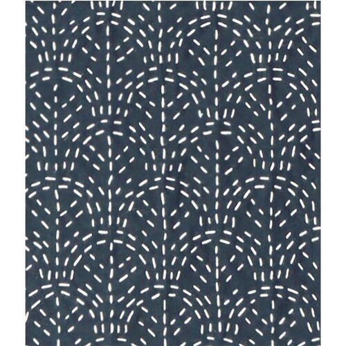 Restyle Sashiko sjabloon seigaiha (golven) patroon maat 10 x 10 cm