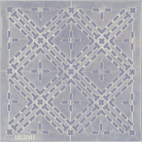 Restyle Sashiko sjabloon ruiten patroon maat 10 x 10 cm