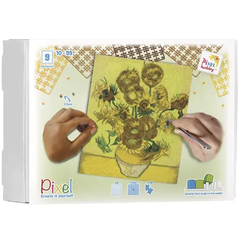 PixelHobby Pixelhobby Geschenkverpakking Zonnebloemen Van Gogh PixelHobby Pixelhobby Geschenkverpakking Zonnebloemen Van Gogh