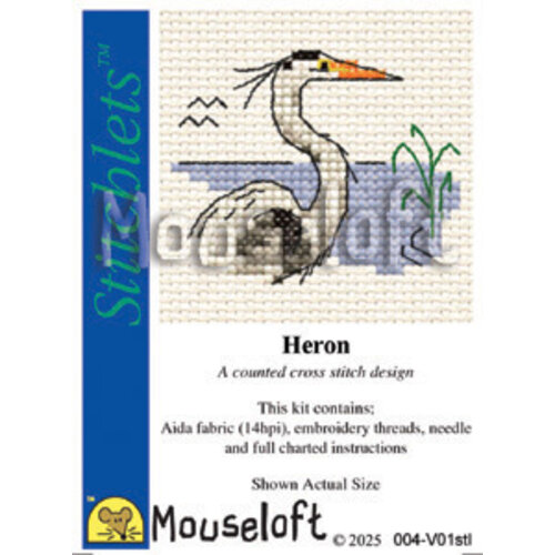 Mouseloft Mouseloft Borduurpakket Heron