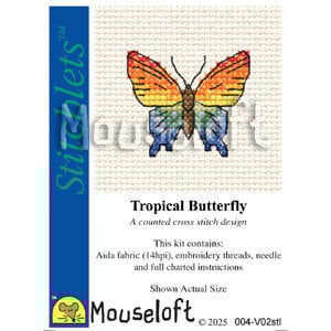 Mouseloft Mouseloft Borduurpakket Tropical Butterfly