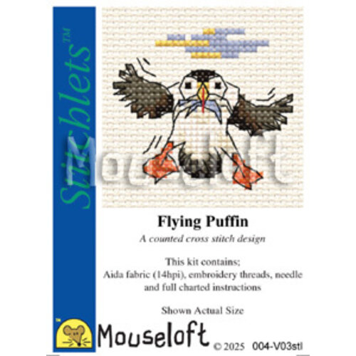 Mouseloft Mouseloft Borduurpakket Flying Puffin