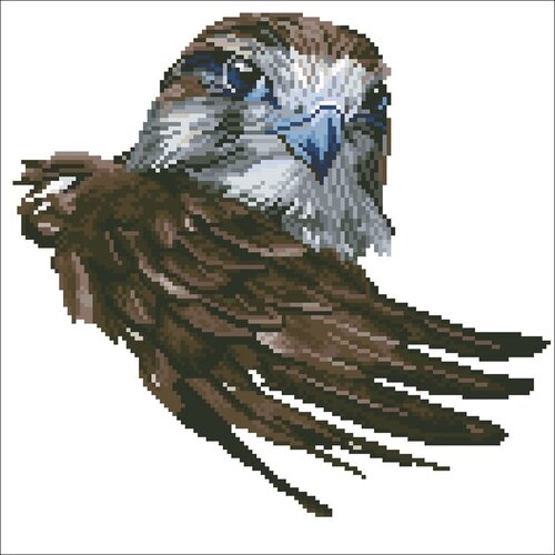 Needleart Voorbedrukt borduurpakket Falcon Salute nc450-040