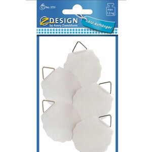 Schilderijhanger 40 mm wit 5 stuks tot 1200 gram Schilderijhanger 40 mm wit 5 stuks tot 1200 gram