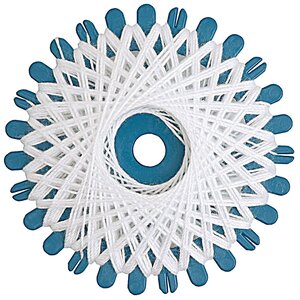 Rico Design IJzergaren sterretje wit 2 stuks Rico Design IJzergaren sterretje wit 2 stuks