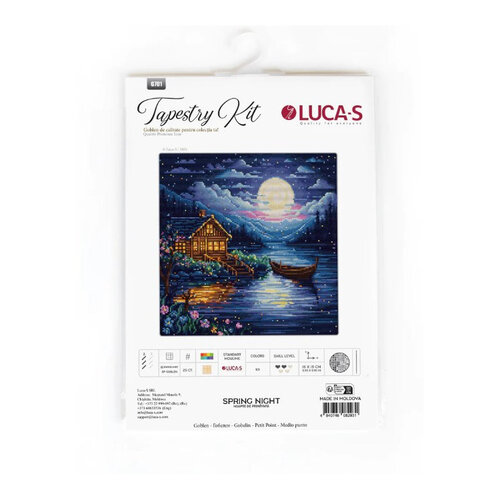 Luca S Luca S Petit Point Spring Night 15 x 15 cm SG701