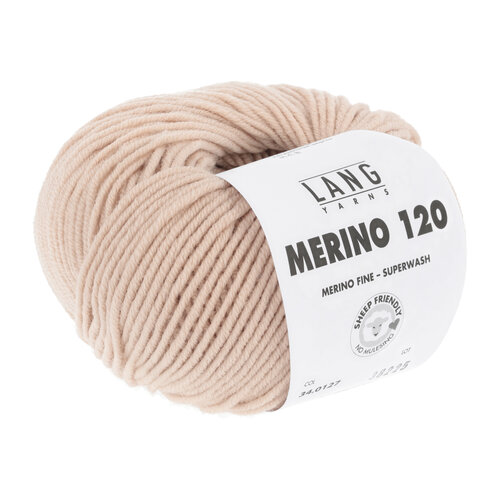 Lang Yarns Lang Yarns Merino 120 50 gram Abrikoos 127 Lang Yarns Lang Yarns Merino 120 50 gram Abrikoos 127