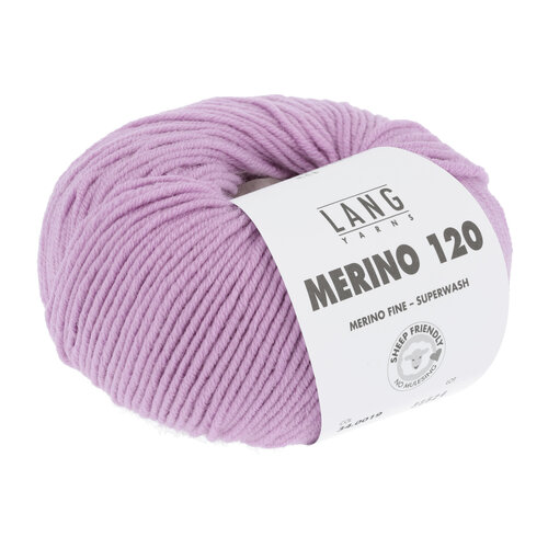 Lang Yarns Lang Yarns Merino 120 50 gram Roze Donker 019
