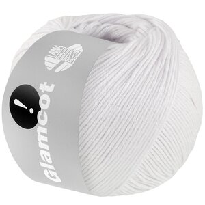Lana Grossa Lana Grossa Glamcot Wit  001