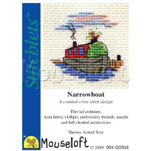 Mouseloft Mouseloft Borduurpakket Narrowboat