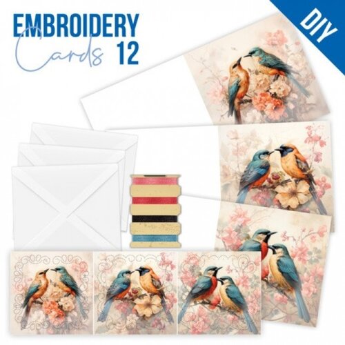 Hobbydots Stitch and Do Cards 12 Berries Beauties Beautiful Birds