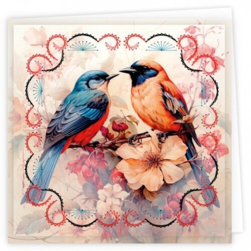 Hobbydots Stitch and Do Cards 12 Berries Beauties Beautiful Birds