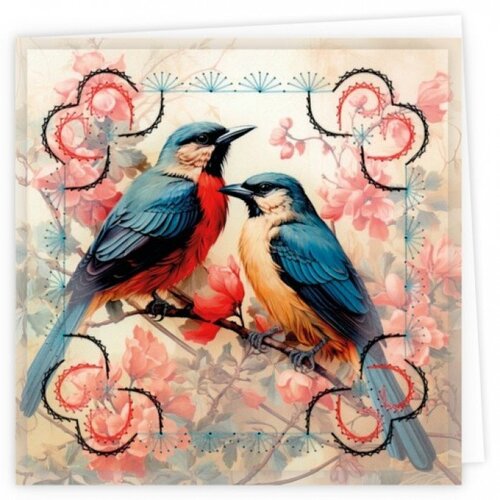 Hobbydots Stitch and Do Cards 12 Berries Beauties Beautiful Birds