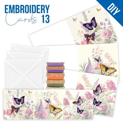 Hobbydots Stitch and Do Cards 13 Berries Beauties Butterflies