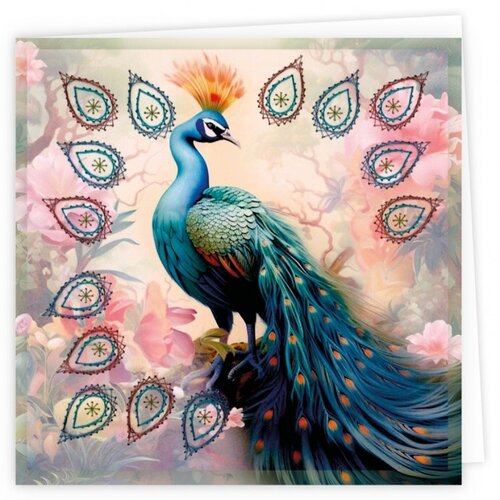 Hobbydots Stitch and Do Cards 14 Berries Beauties Peacock