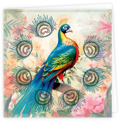 Hobbydots Stitch and Do Cards 14 Berries Beauties Peacock
