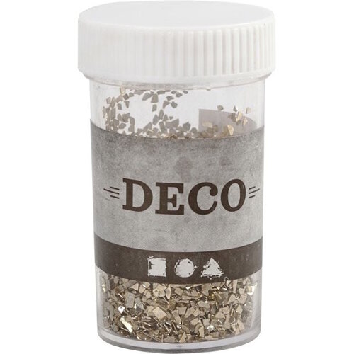 Creotime Glitter Vlokken 30 gram Goud Creotime Glitter Vlokken 30 gram Goud