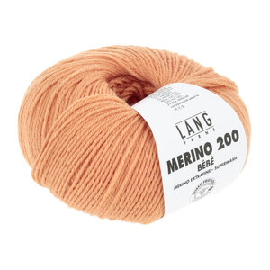 Lang Yarns Lang Yarns Merino 200 bebe nr 459 Mandarijn Lang Yarns Lang Yarns Merino 200 bebe nr 459 Mandarijn