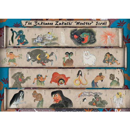 Art & Fable Art & Fable Legpuzzel Japanese Monster Scroll 500 stukjes