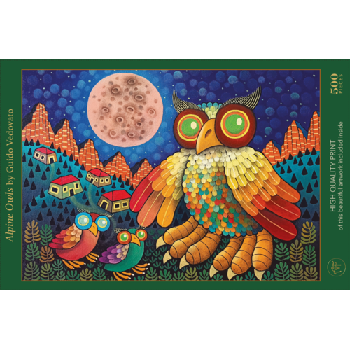 Art & Fable Art & Fable Legpuzzel Alpine Owls 500 stukjes