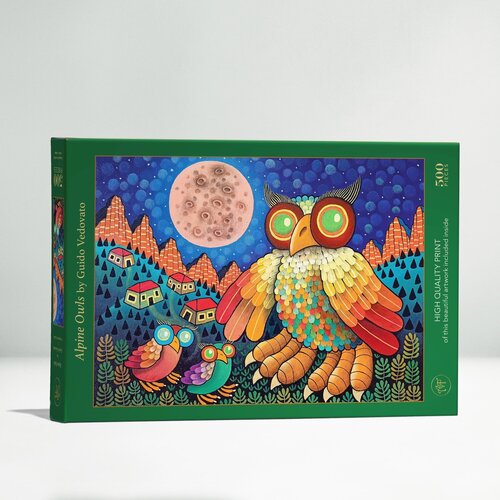 Art & Fable Art & Fable Legpuzzel Alpine Owls 500 stukjes Art & Fable Art & Fable Legpuzzel Alpine Owls 500 stukjes