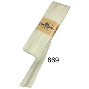 Oakidoki Biaisband katoen 20 mm 5 meter Beige 869 Oakidoki Biaisband katoen 20 mm 5 meter Beige 869