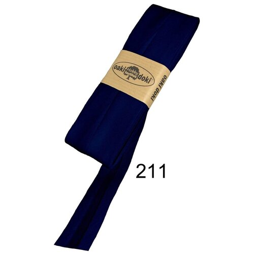 Oakidoki Biaisband katoen 20 mm 5 meter Marineblauw 211 Oakidoki Biaisband katoen 20 mm 5 meter Marineblauw 211