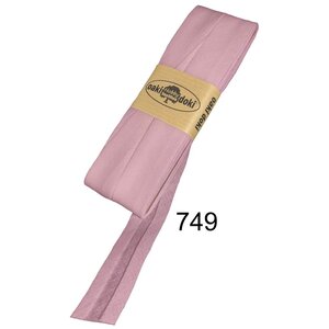 Oakidoki Biaisband katoen 20 mm 5 meter Zalmroze 749 Oakidoki Biaisband katoen 20 mm 5 meter Zalmroze 749