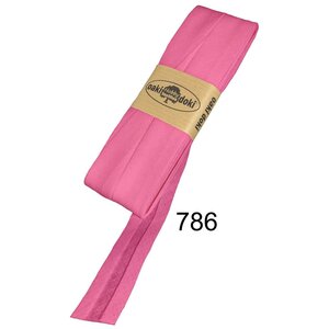 Oakidoki Biaisband katoen 20 mm 5 meter Roze 786 Oakidoki Biaisband katoen 20 mm 5 meter Roze 786