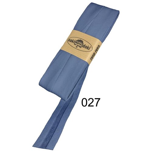 Oakidoki Biaisband katoen 20 mm 5 meter Lichtblauw 027 Oakidoki Biaisband katoen 20 mm 5 meter Lichtblauw 027